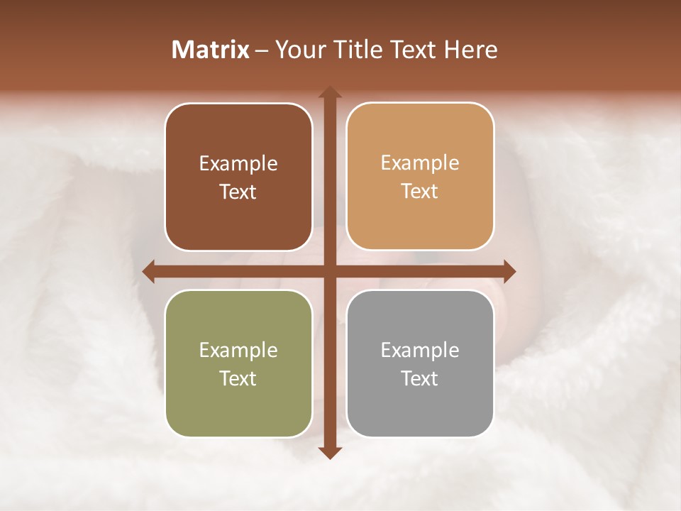 A Baby's Hand Wrapped In A Blanket PowerPoint Template