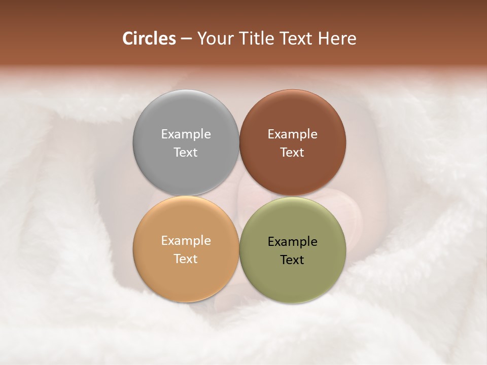 A Baby's Hand Wrapped In A Blanket PowerPoint Template