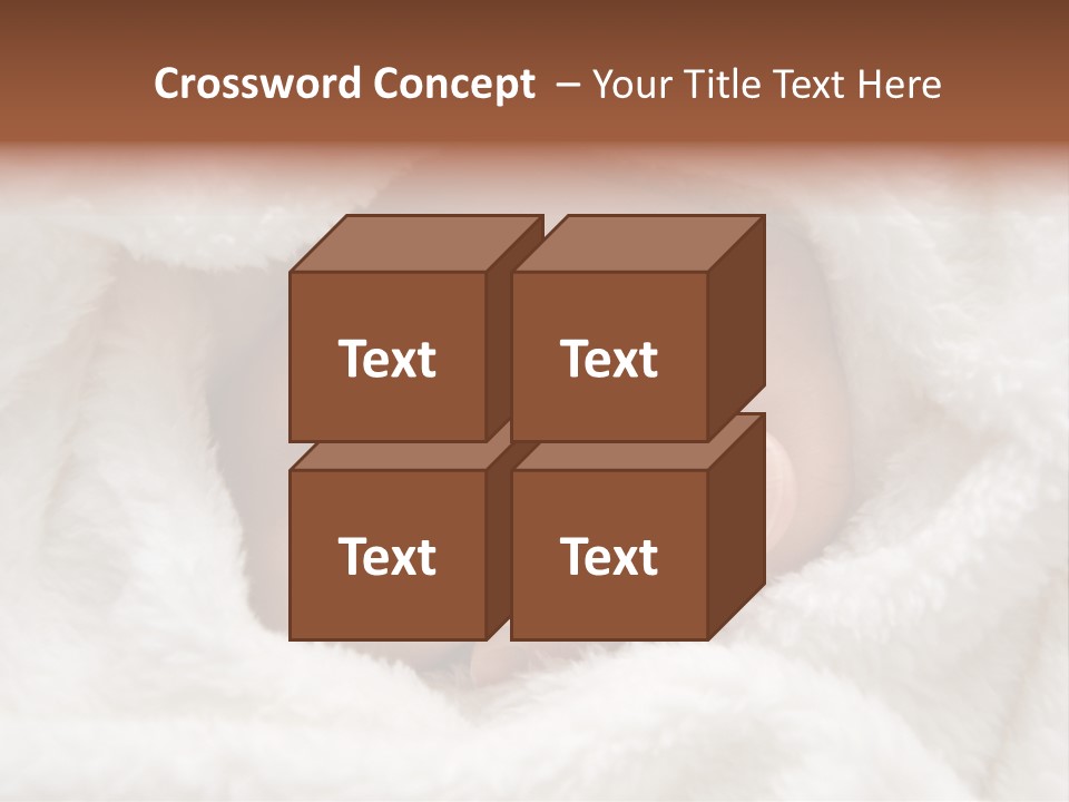 A Baby's Hand Wrapped In A Blanket PowerPoint Template