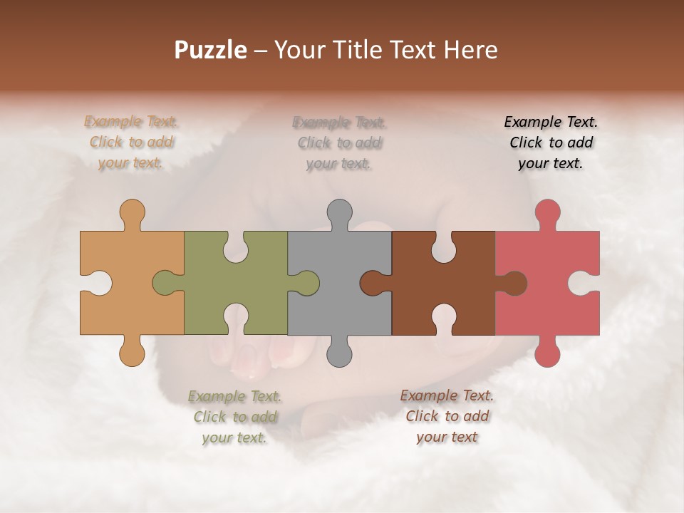 A Baby's Hand Wrapped In A Blanket PowerPoint Template