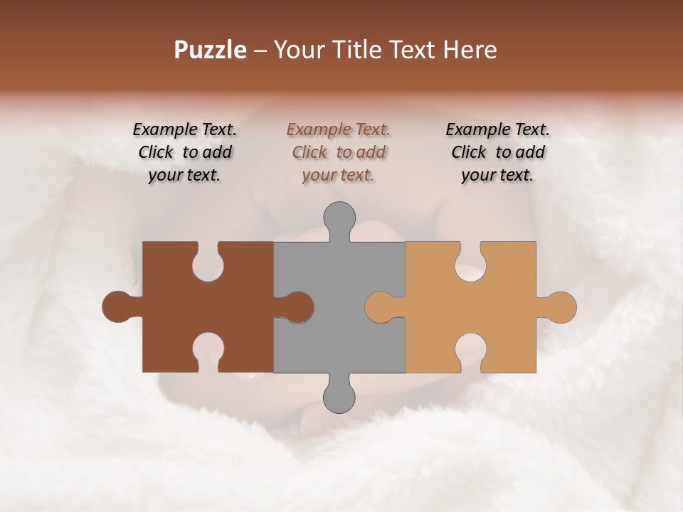 A Baby's Hand Wrapped In A Blanket PowerPoint Template