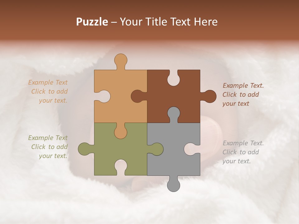 A Baby's Hand Wrapped In A Blanket PowerPoint Template