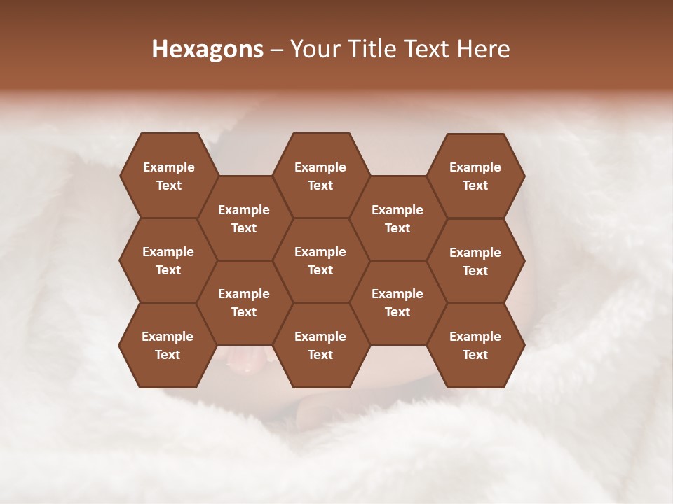 A Baby's Hand Wrapped In A Blanket PowerPoint Template