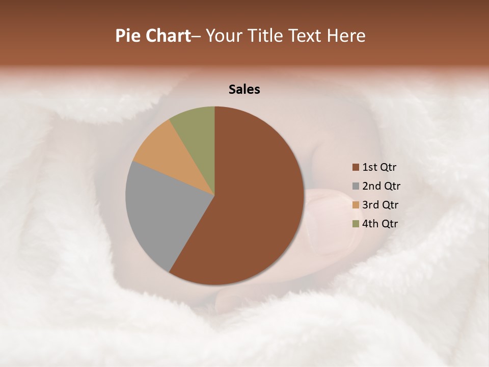 A Baby's Hand Wrapped In A Blanket PowerPoint Template