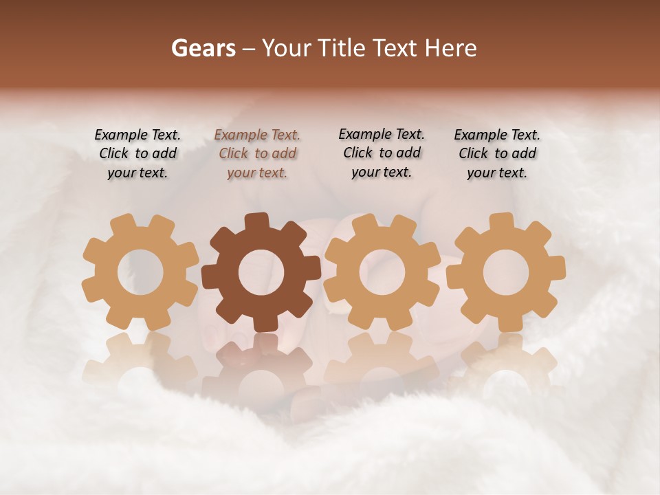 A Baby's Hand Wrapped In A Blanket PowerPoint Template