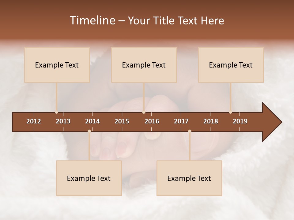 A Baby's Hand Wrapped In A Blanket PowerPoint Template