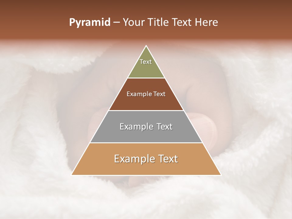 A Baby's Hand Wrapped In A Blanket PowerPoint Template