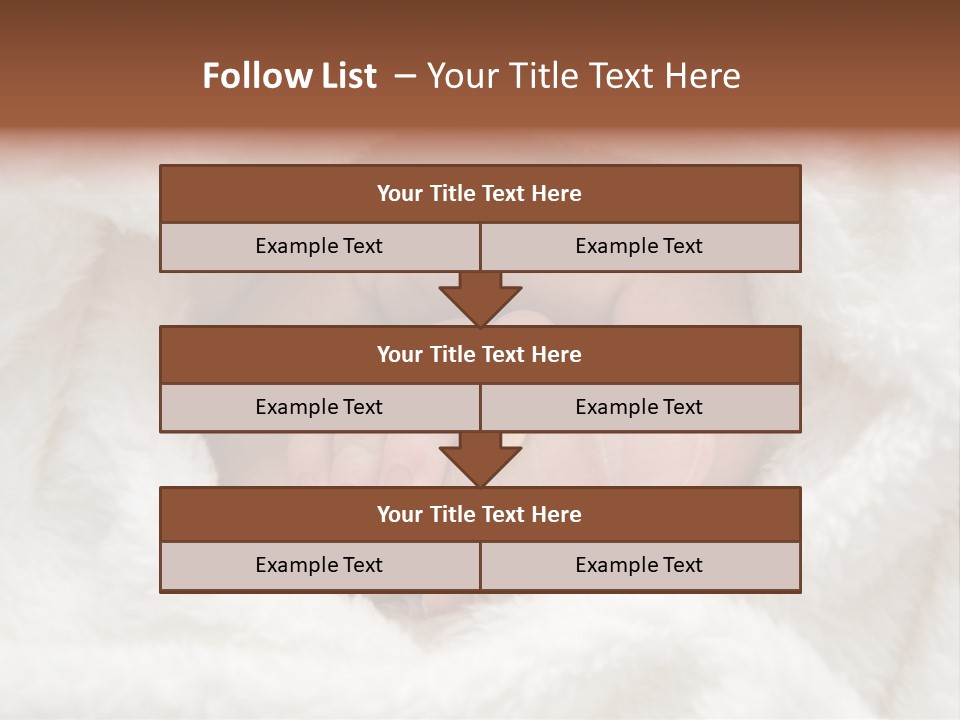 A Baby's Hand Wrapped In A Blanket PowerPoint Template