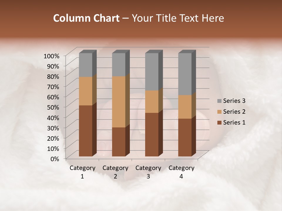 A Baby's Hand Wrapped In A Blanket PowerPoint Template