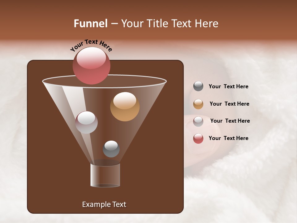 A Baby's Hand Wrapped In A Blanket PowerPoint Template