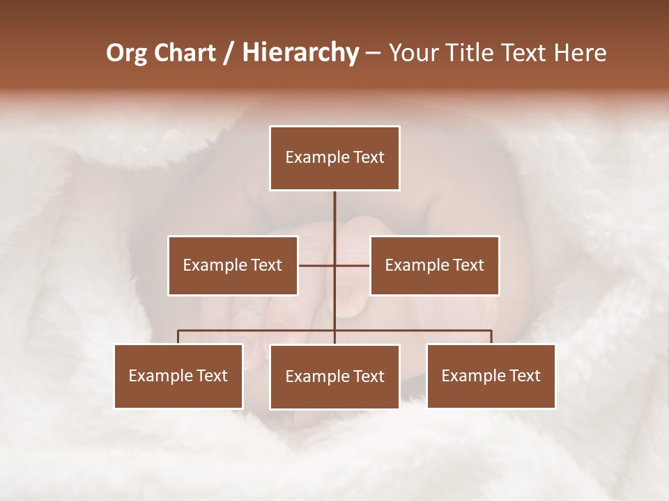 A Baby's Hand Wrapped In A Blanket PowerPoint Template
