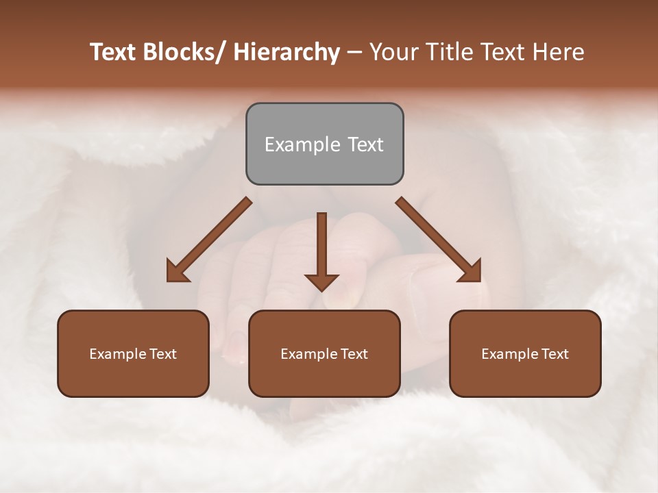 A Baby's Hand Wrapped In A Blanket PowerPoint Template