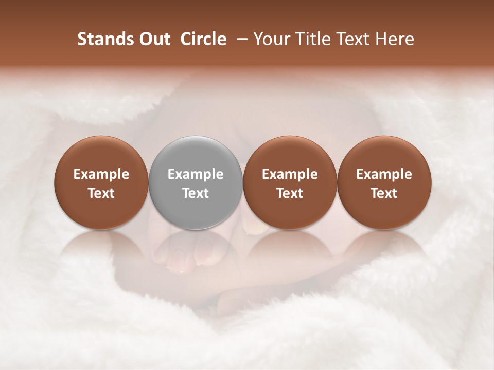 A Baby's Hand Wrapped In A Blanket PowerPoint Template