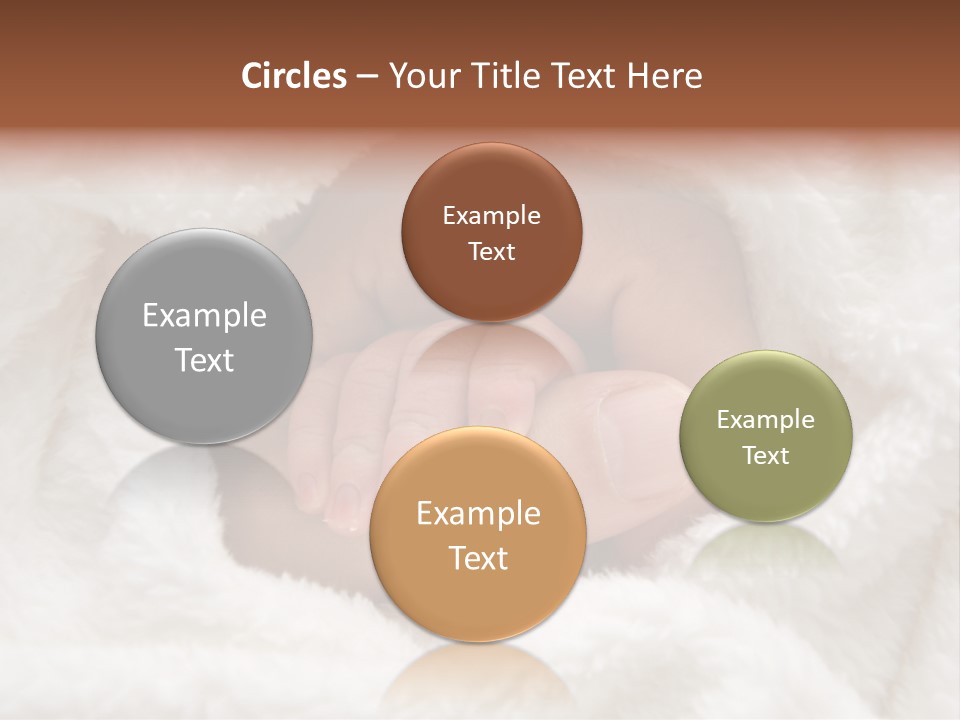 A Baby's Hand Wrapped In A Blanket PowerPoint Template