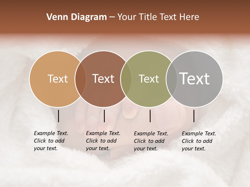 A Baby's Hand Wrapped In A Blanket PowerPoint Template