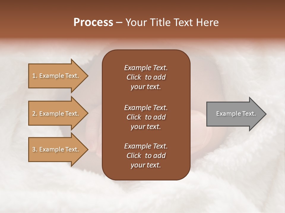 A Baby's Hand Wrapped In A Blanket PowerPoint Template