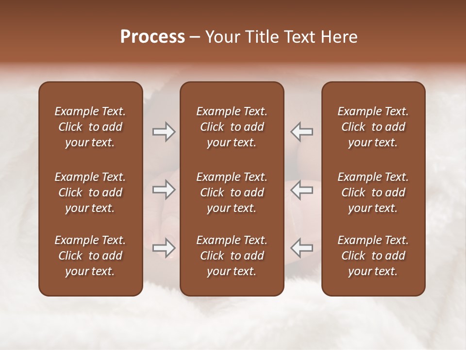 A Baby's Hand Wrapped In A Blanket PowerPoint Template