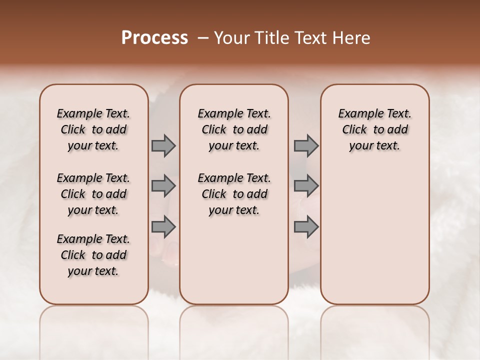 A Baby's Hand Wrapped In A Blanket PowerPoint Template