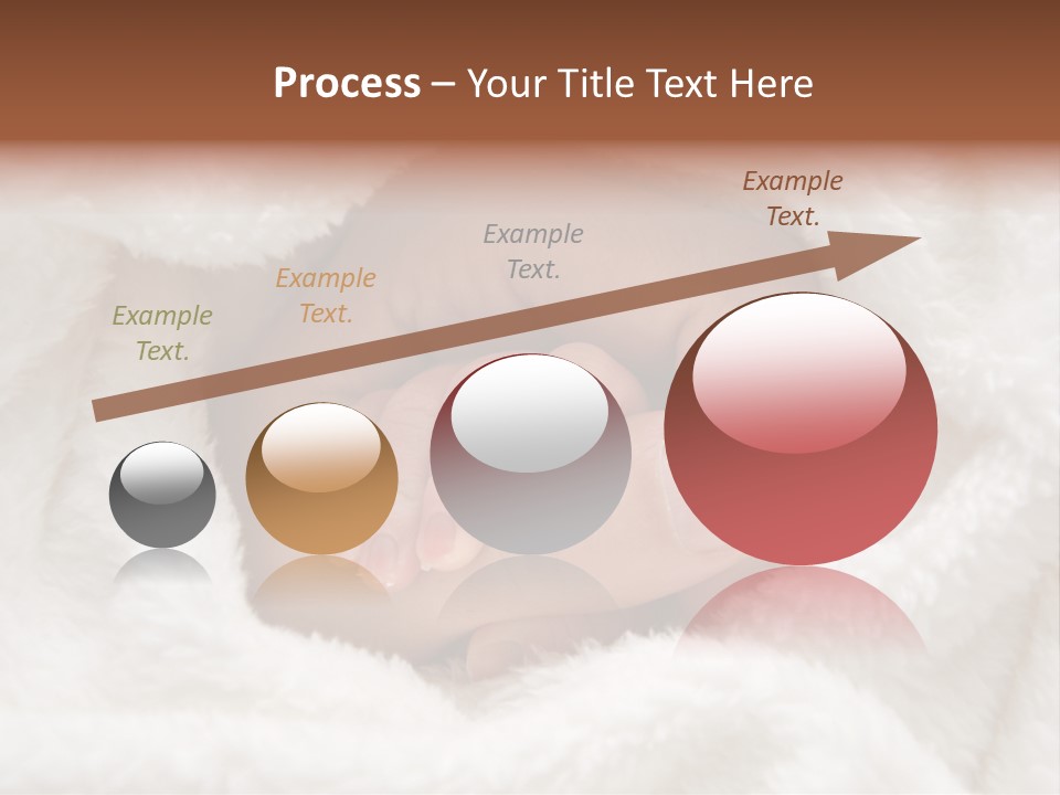A Baby's Hand Wrapped In A Blanket PowerPoint Template