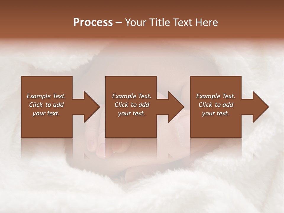 A Baby's Hand Wrapped In A Blanket PowerPoint Template