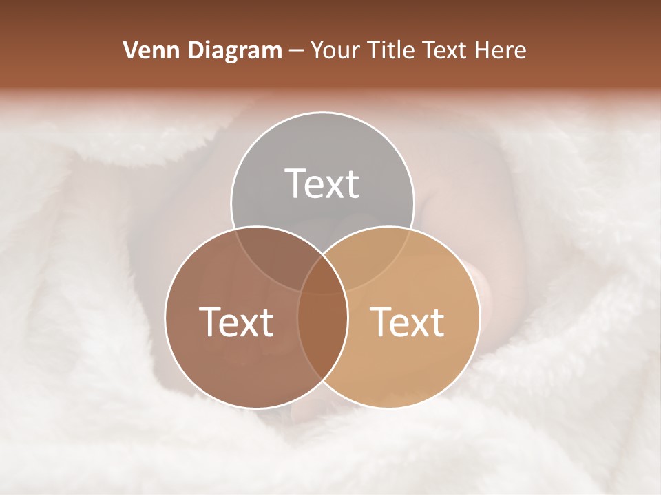 A Baby's Hand Wrapped In A Blanket PowerPoint Template