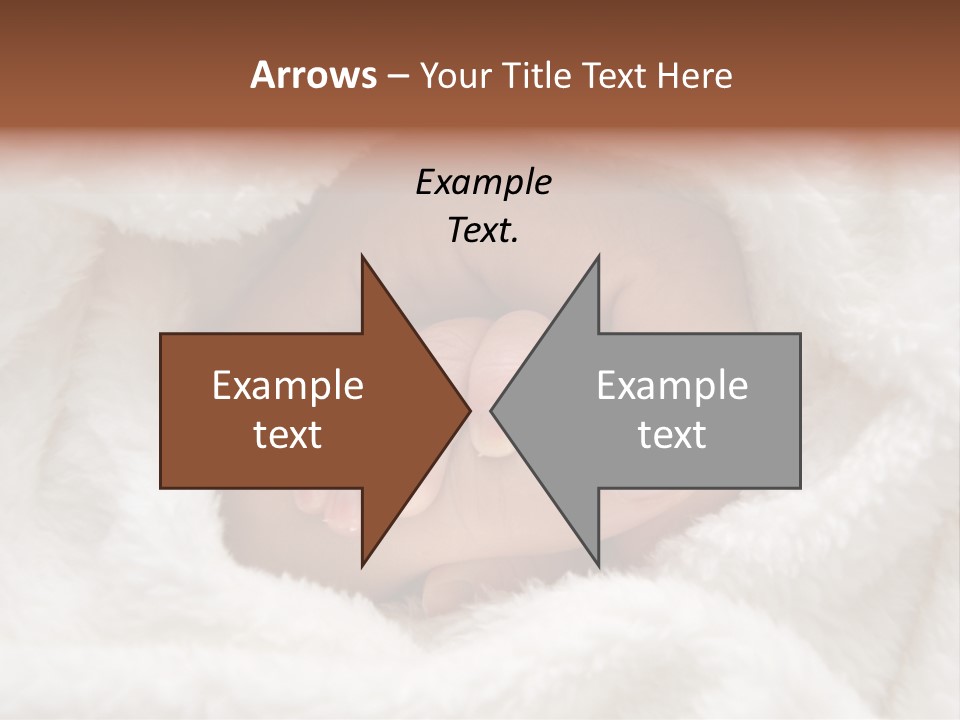 A Baby's Hand Wrapped In A Blanket PowerPoint Template