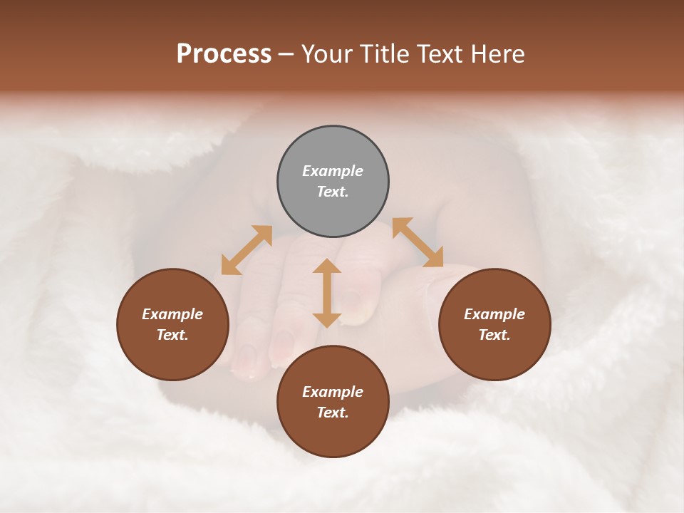 A Baby's Hand Wrapped In A Blanket PowerPoint Template