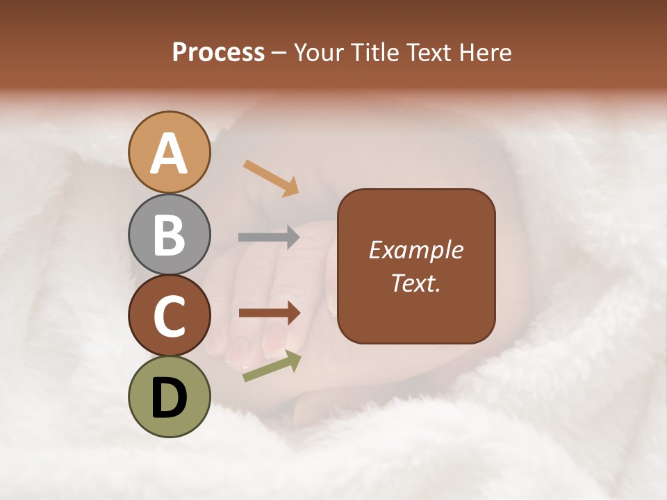A Baby's Hand Wrapped In A Blanket PowerPoint Template