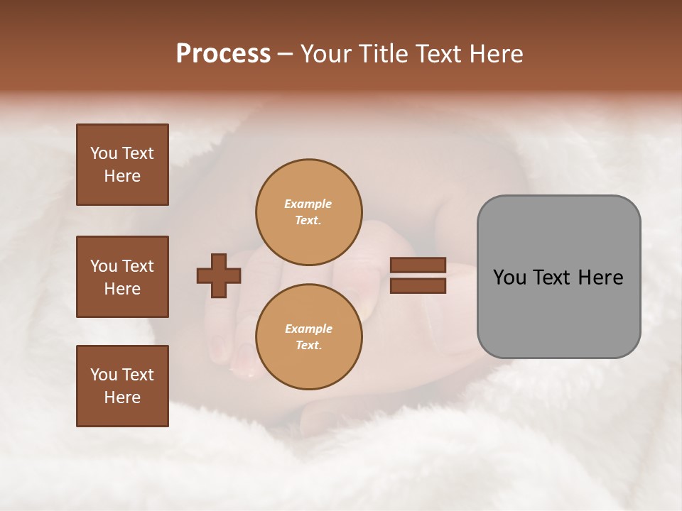 A Baby's Hand Wrapped In A Blanket PowerPoint Template