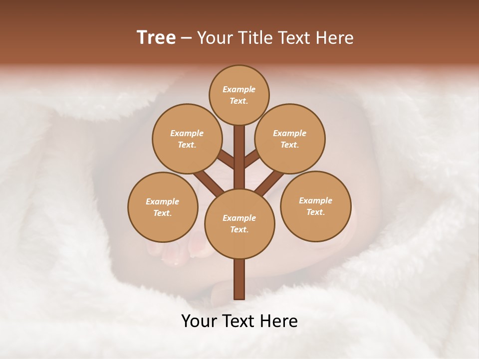 A Baby's Hand Wrapped In A Blanket PowerPoint Template