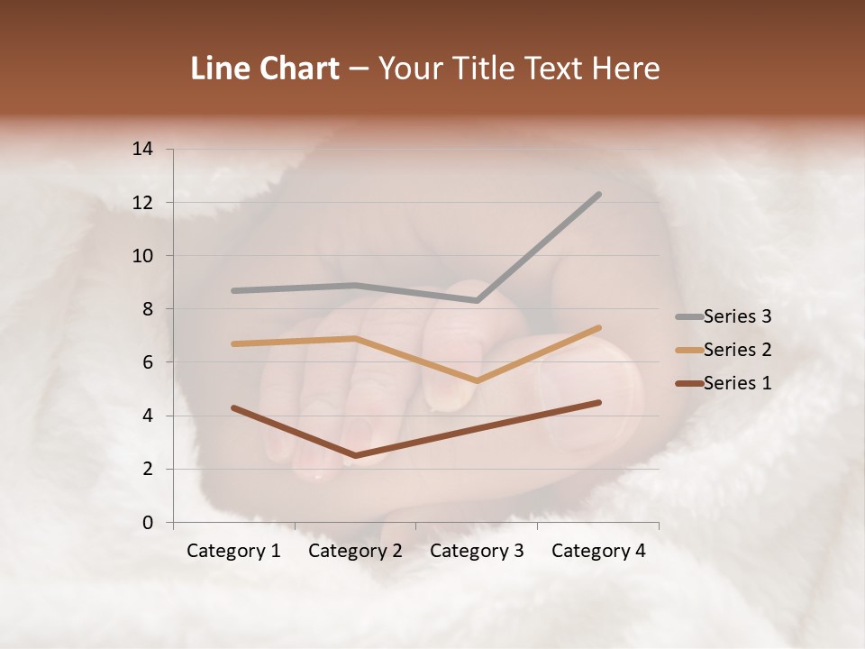 A Baby's Hand Wrapped In A Blanket PowerPoint Template