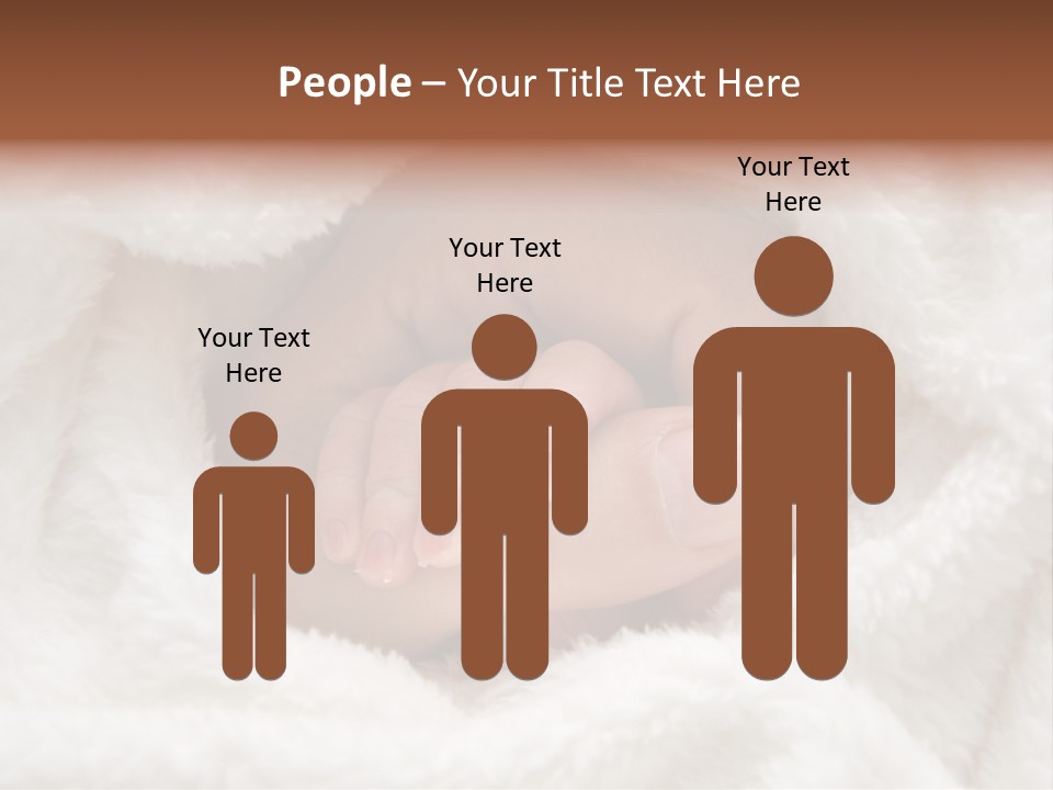 A Baby's Hand Wrapped In A Blanket PowerPoint Template