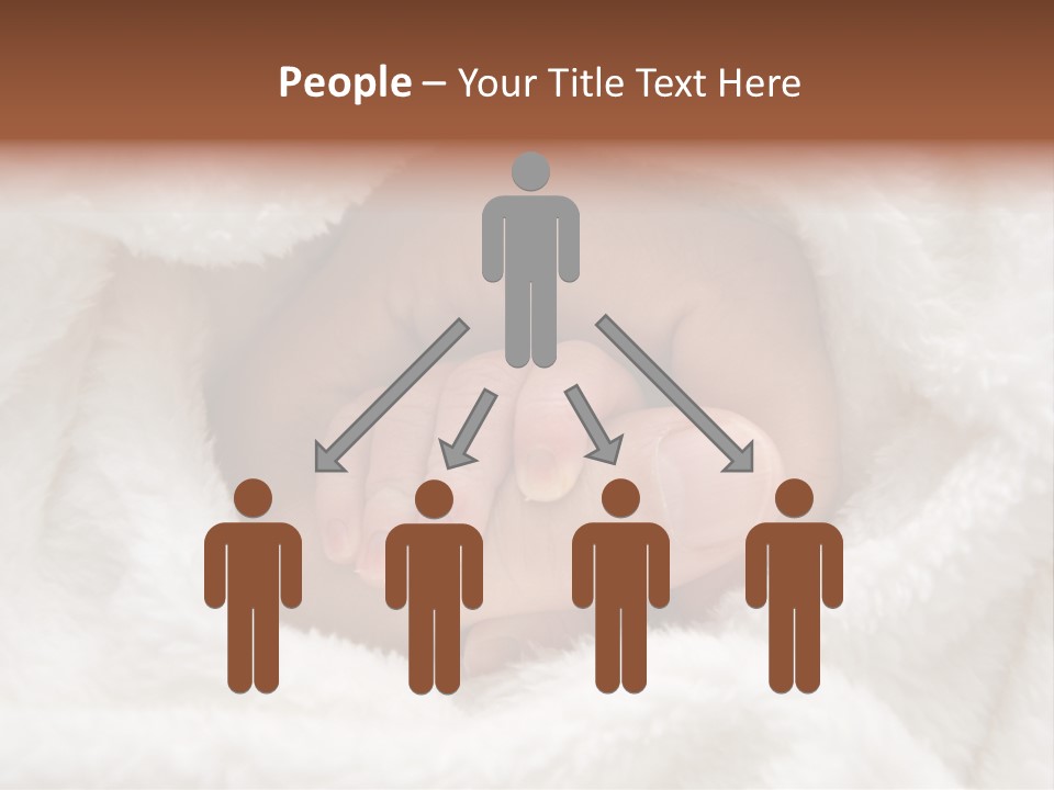 A Baby's Hand Wrapped In A Blanket PowerPoint Template