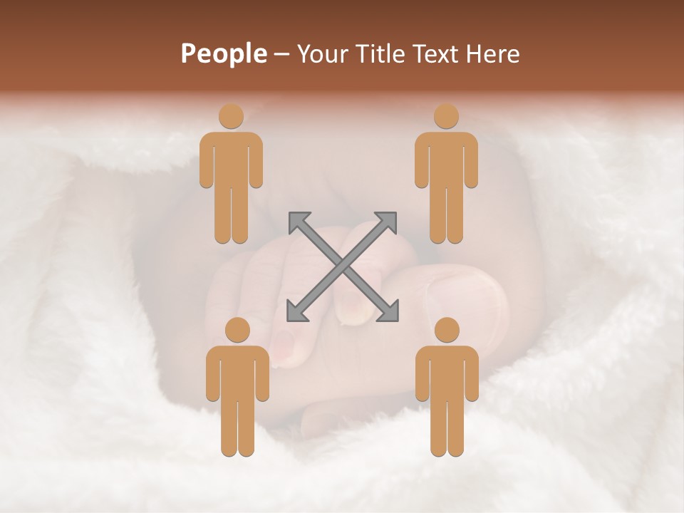 A Baby's Hand Wrapped In A Blanket PowerPoint Template