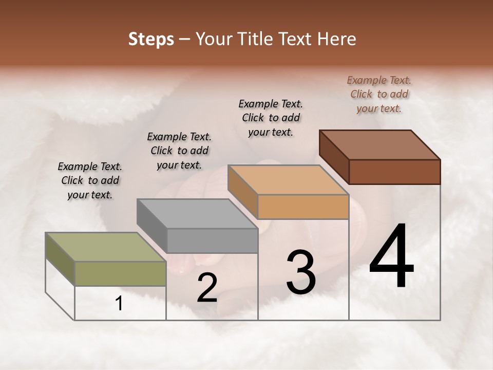 A Baby's Hand Wrapped In A Blanket PowerPoint Template