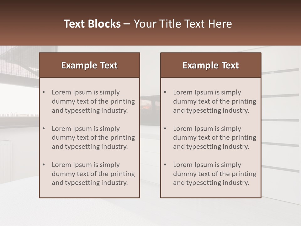 A Bedroom With A Bed, Dresser, Mirror And Television PowerPoint Template