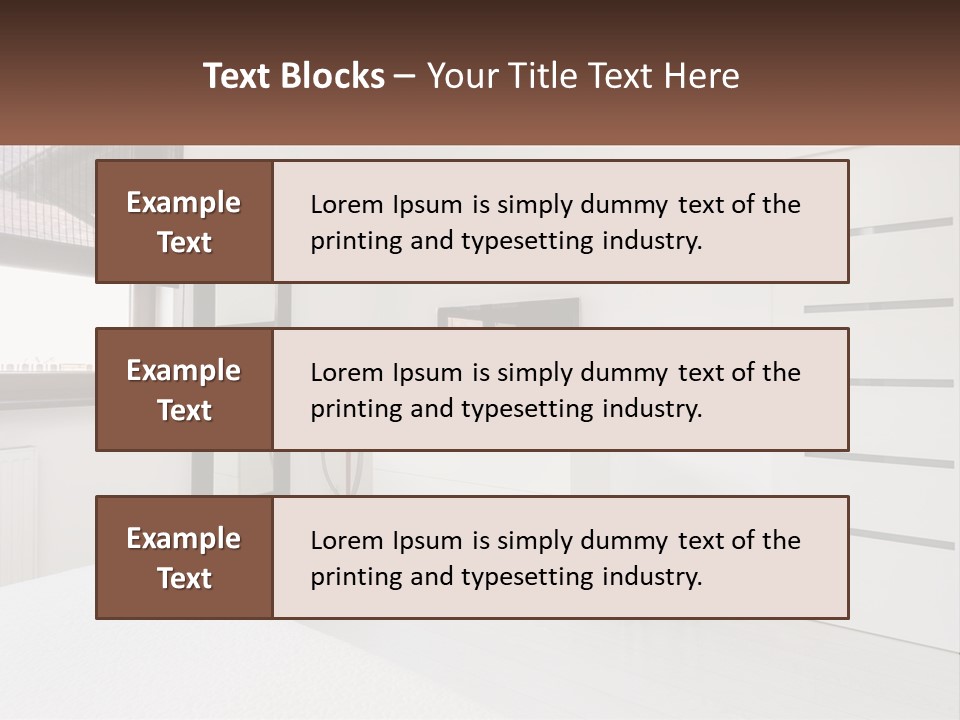 A Bedroom With A Bed, Dresser, Mirror And Television PowerPoint Template