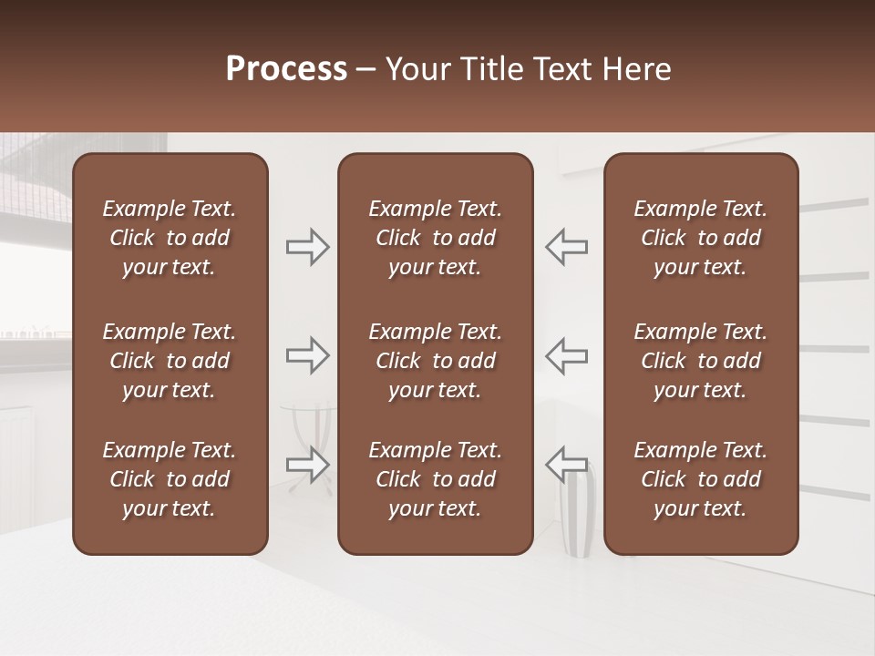 A Bedroom With A Bed, Dresser, Mirror And Television PowerPoint Template