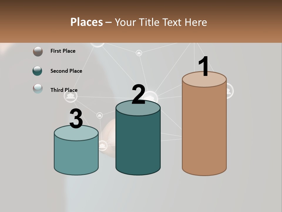 A Man Pressing A Button On A Touch Screen PowerPoint Template