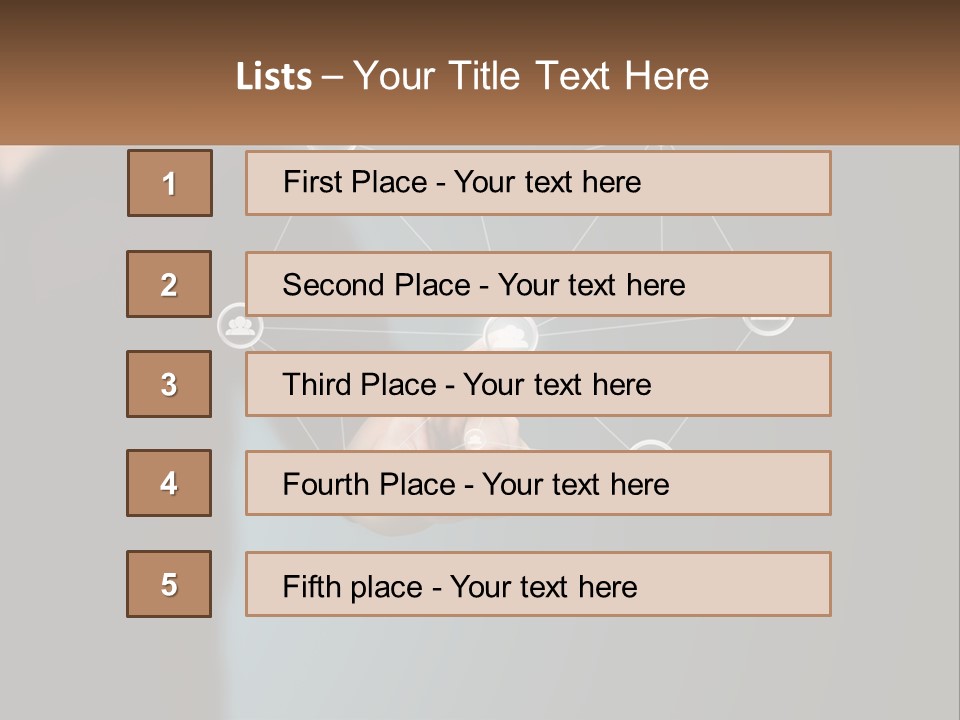A Man Pressing A Button On A Touch Screen PowerPoint Template