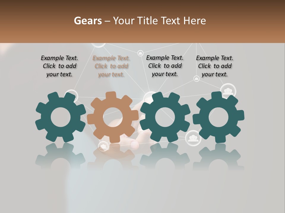 A Man Pressing A Button On A Touch Screen PowerPoint Template