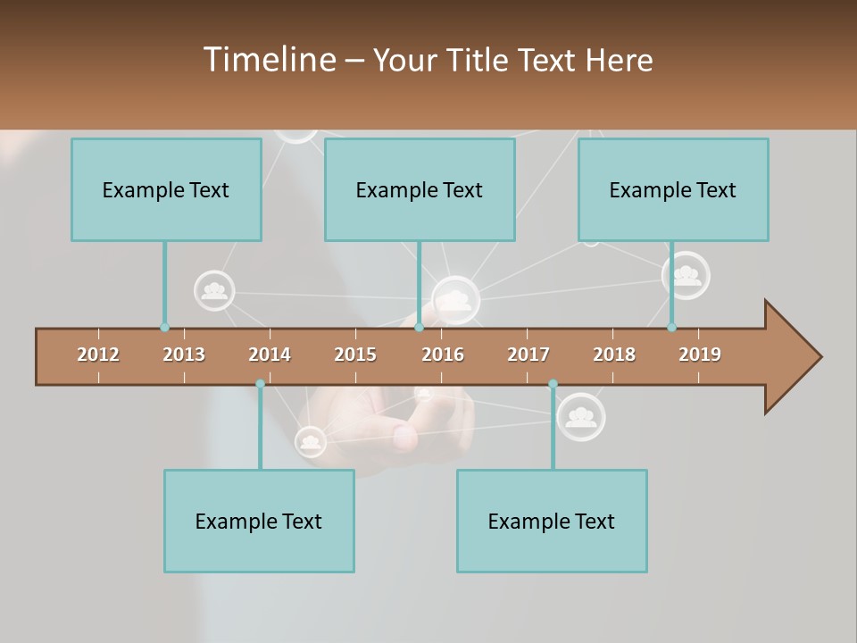 A Man Pressing A Button On A Touch Screen PowerPoint Template