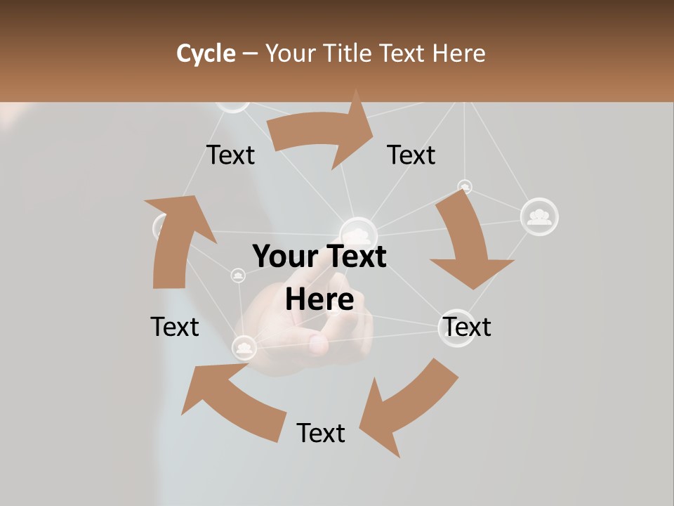 A Man Pressing A Button On A Touch Screen PowerPoint Template