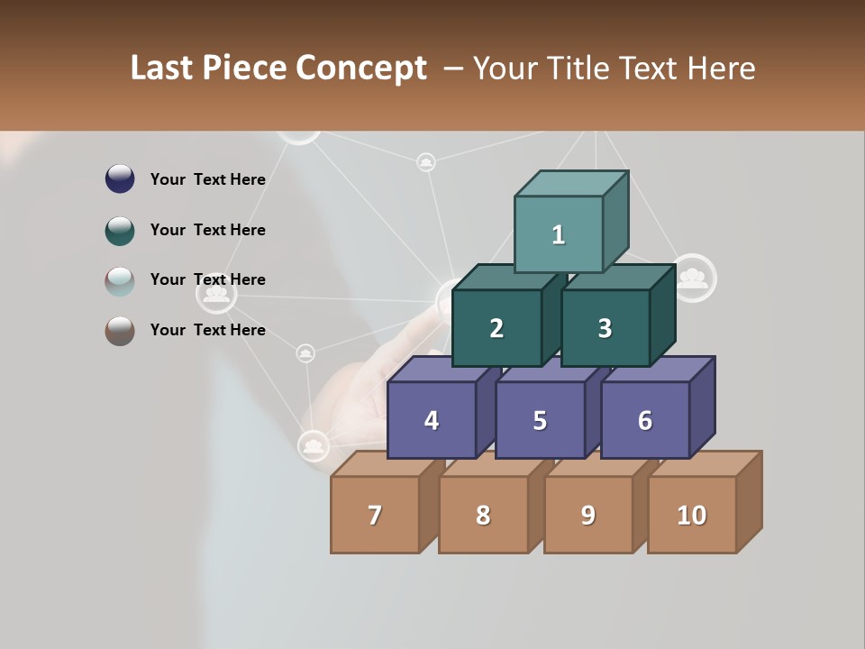 A Man Pressing A Button On A Touch Screen PowerPoint Template