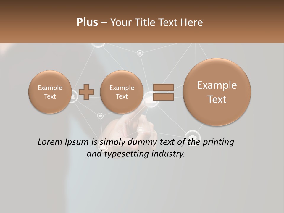 A Man Pressing A Button On A Touch Screen PowerPoint Template