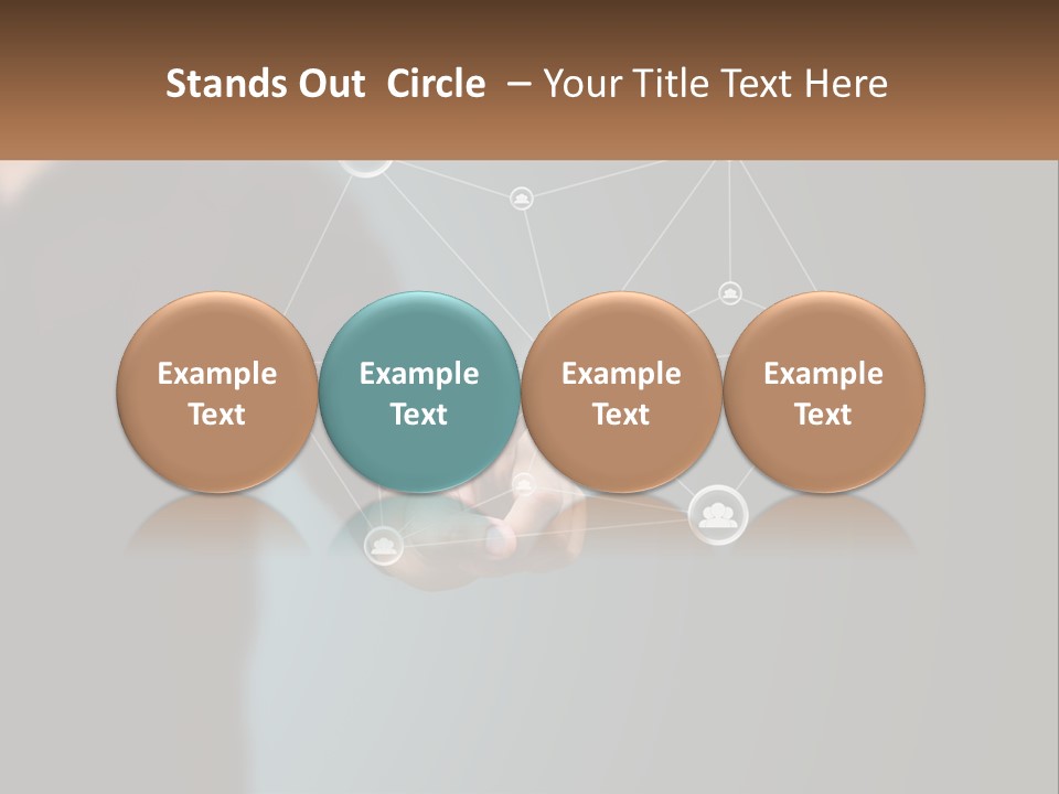 A Man Pressing A Button On A Touch Screen PowerPoint Template