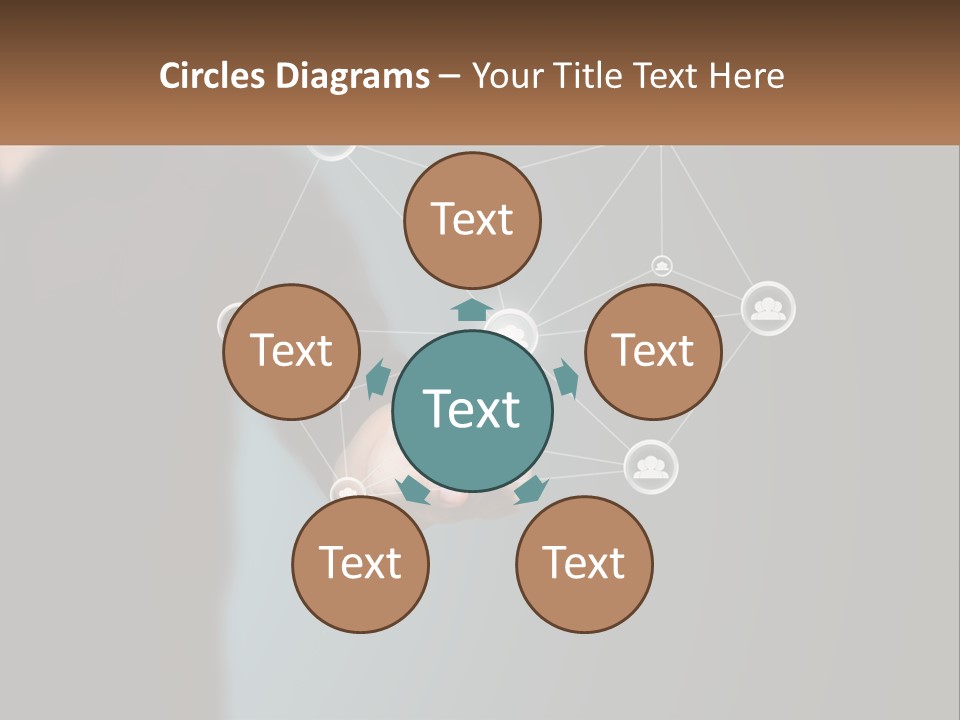 A Man Pressing A Button On A Touch Screen PowerPoint Template