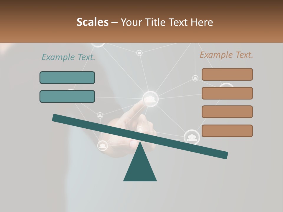 A Man Pressing A Button On A Touch Screen PowerPoint Template