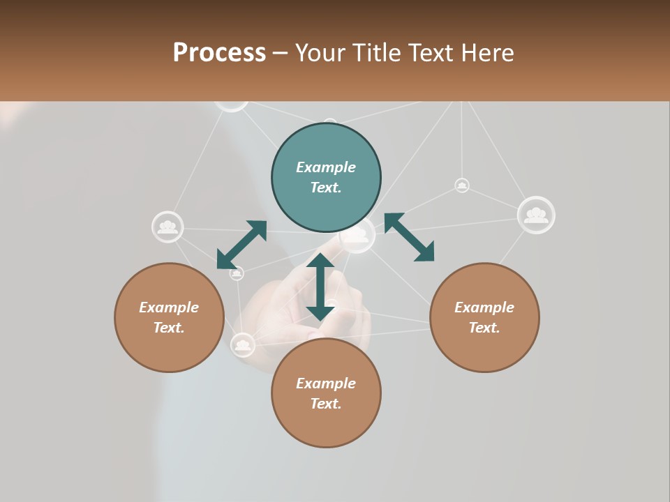 A Man Pressing A Button On A Touch Screen PowerPoint Template
