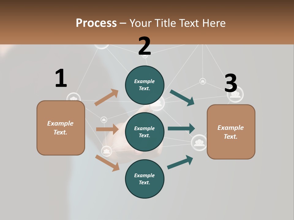 A Man Pressing A Button On A Touch Screen PowerPoint Template